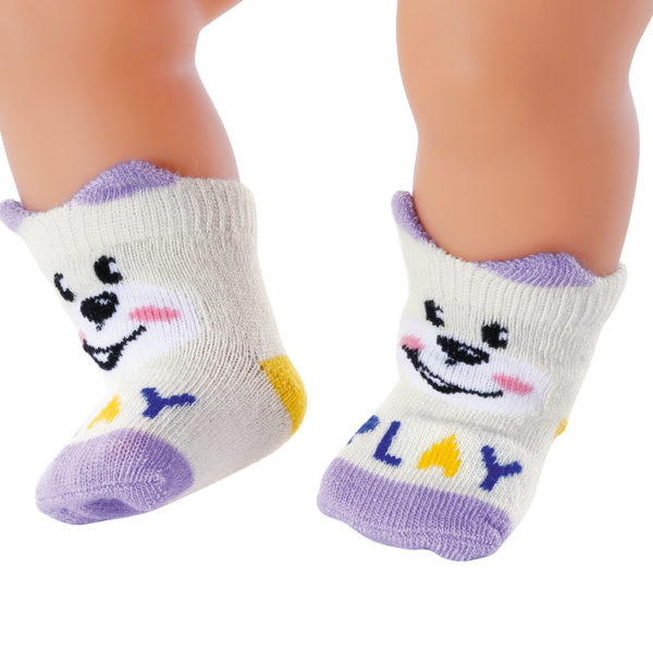 Two Pairs Zapf Creation Baby Born Socks Official New 