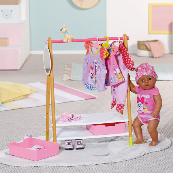 BABY Born Clothes Rail Doll Accessory Storage Unit 