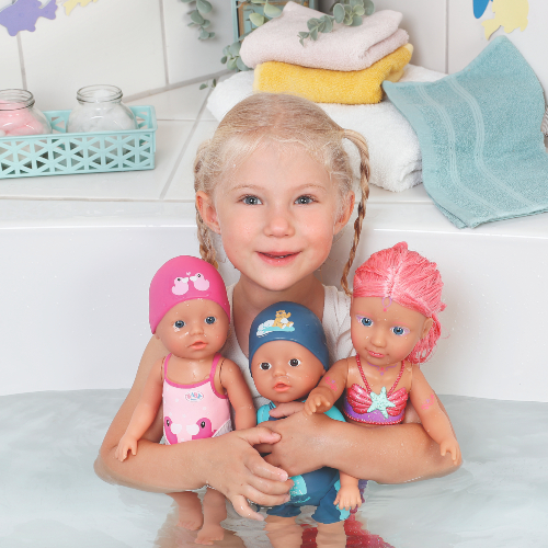 help build children's water confidence with BABY born Swim Dolls