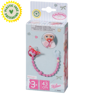 706831 Baby Annabell Dummy with Clip_plastic free packaging