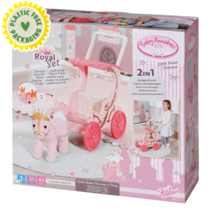 707210 Baby Annabell Little Sweet Princess Carriage & Pony_plastic free packaging